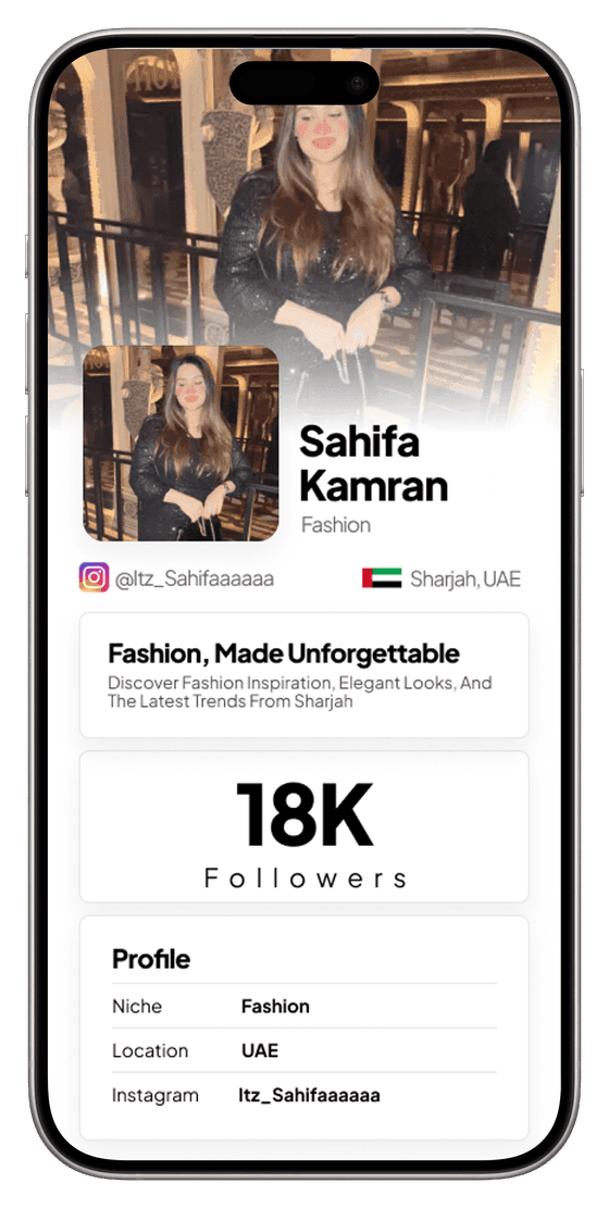 Sahifa Kamran — Fashion — Sharjah, UAE — @Itz_Sahifaaaaaa, a creator on QYUBIC X